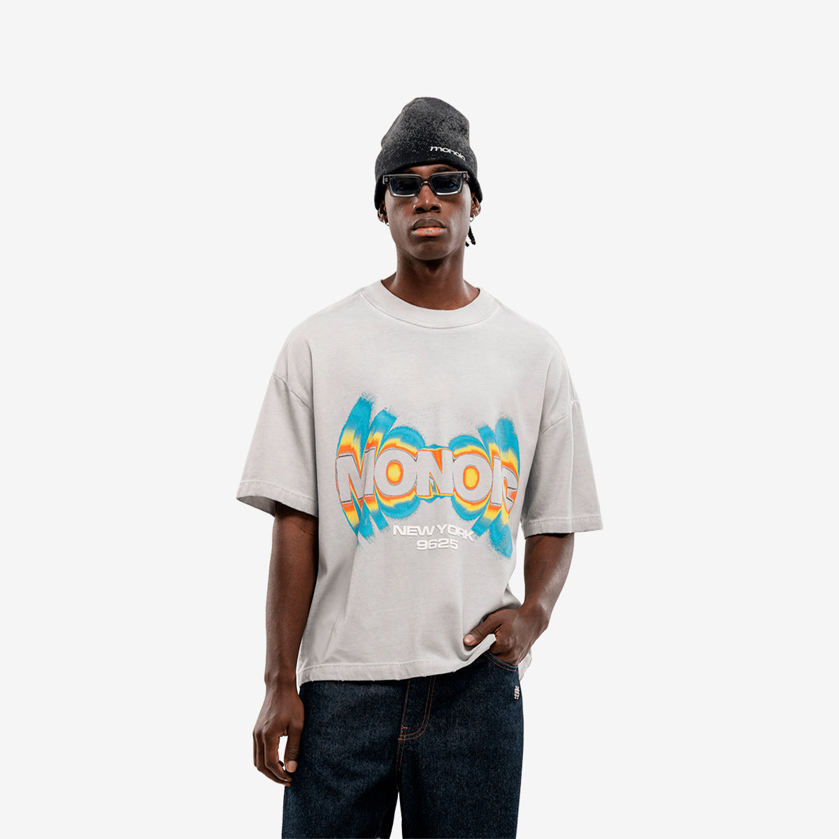 Monoic Camiseta Rush - Gris Desgastado